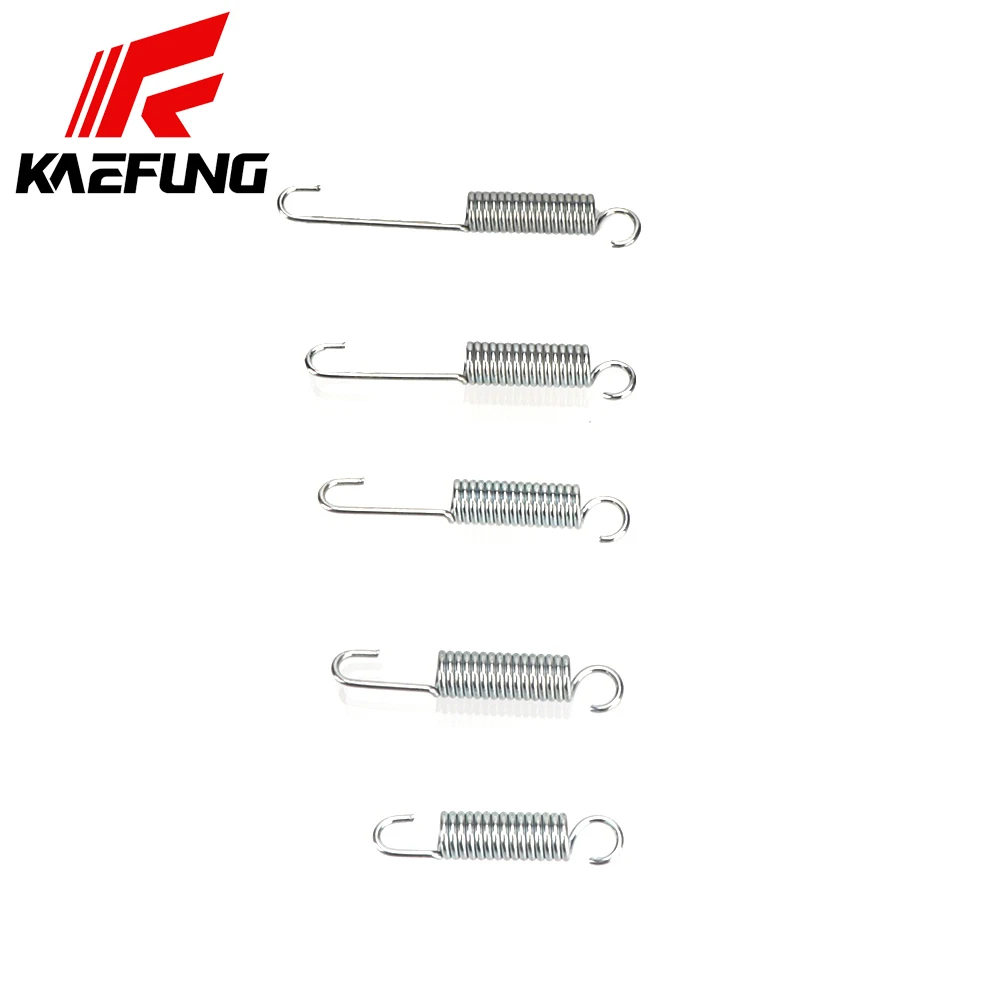 Motorcycle Kickstand Spring Replacement – Durable Silver Metal Stand Return Accessory