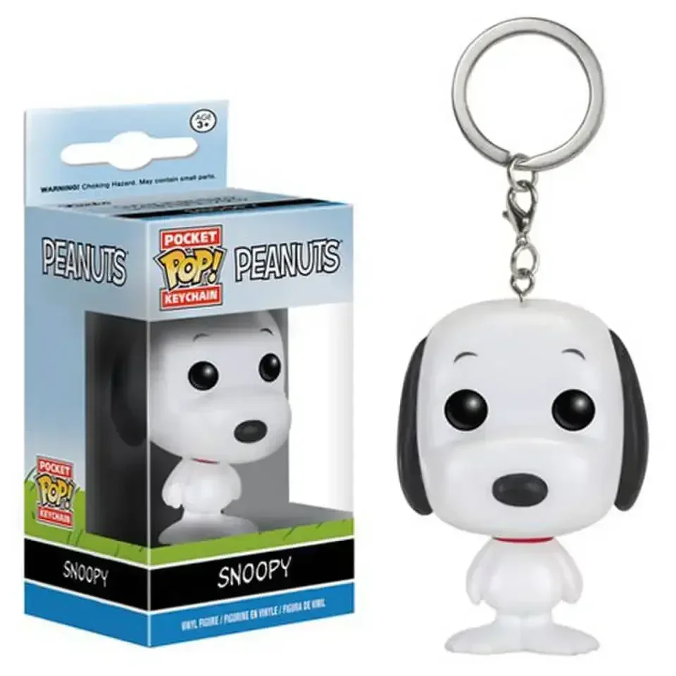 thumbnail image 5 of Funko pop Nuevo llavero de juguete Peanuts Charlie Brown SNOOPY Figuras de juguete Llavero POP de bolsillo Lindos colgantes coleccionables Modelo JUGUETES, 5 of 5