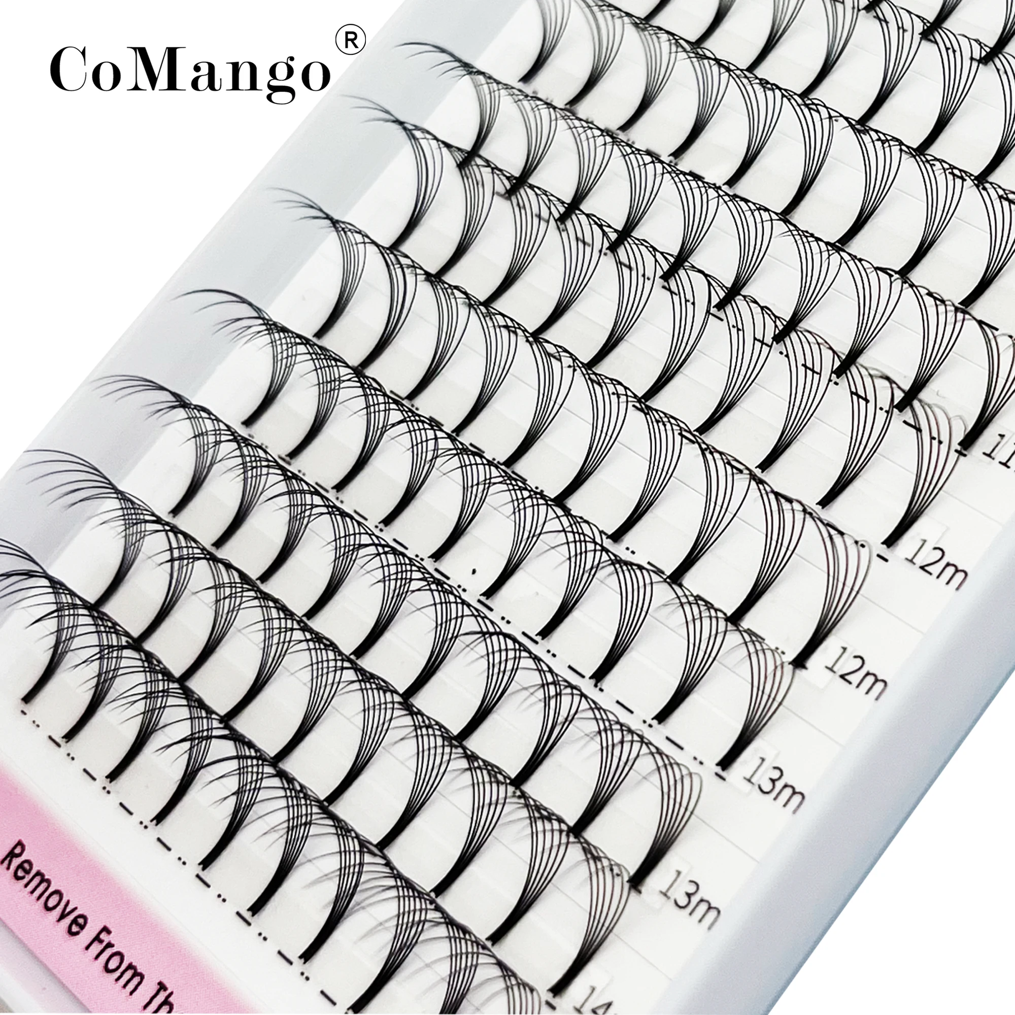 

CoMango Lashes Extension 3D/4D/5D/6D/10D Volume Lash Short Stem Pre Made Fans Silk Soft False Mink Individual Eyelash Extension