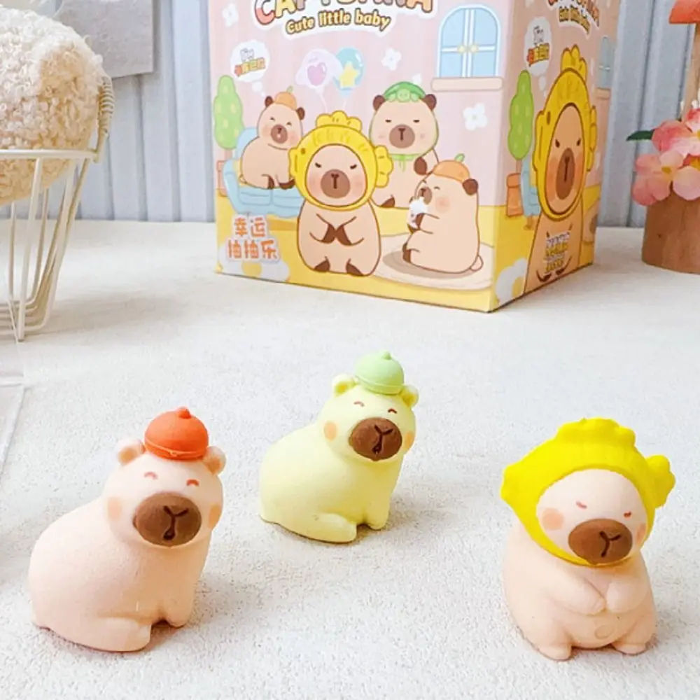 High Quality Capybara Pencil Eraser Cartoon Rubber Blind Bag Birthday Gift Stationery Kids