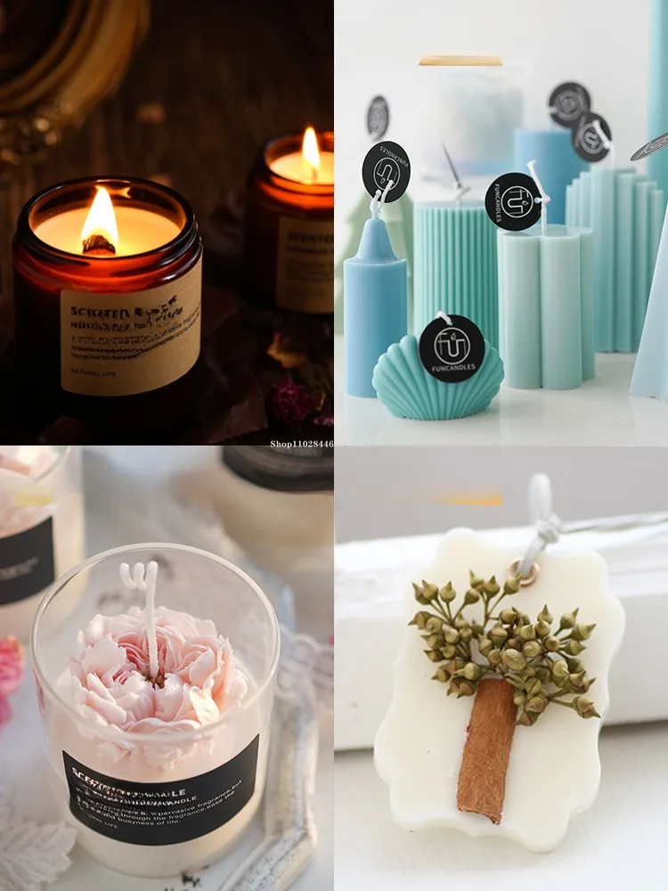 2lb (1kg) Natural Soy Wax Pure White Soy Wax Flake Diy Sculpt Cup Candle Hand-aromatherapy Candle Raw Material