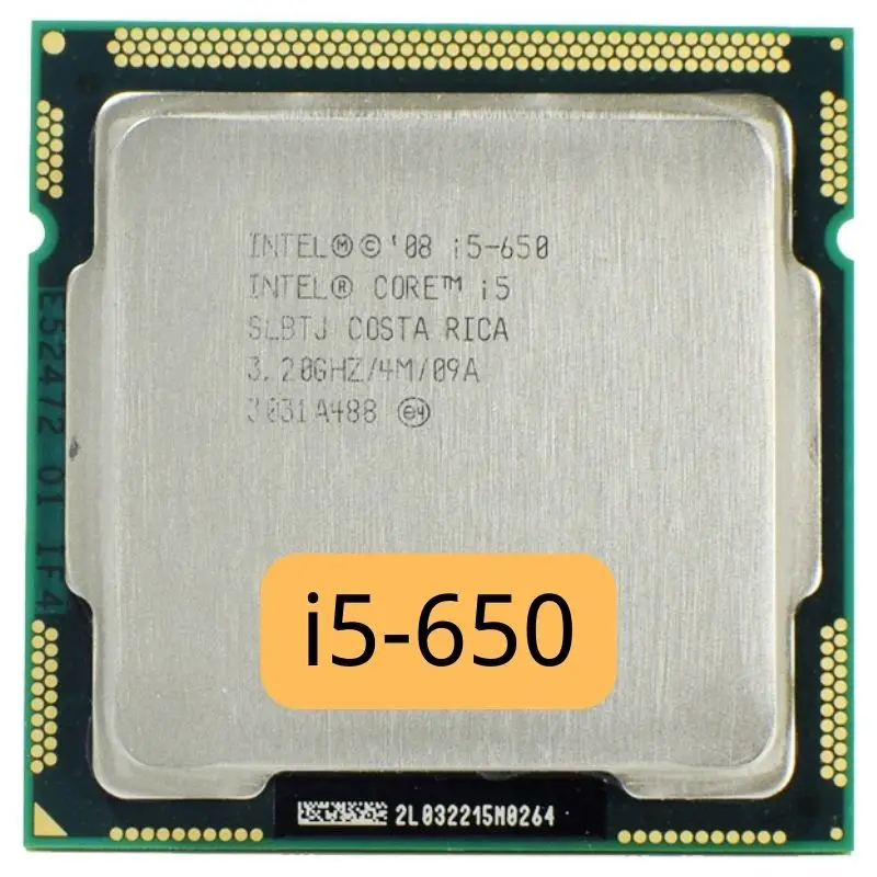 Processore Cpu Intel Core I5-650 I5 650 3.2 Ghz Dual-Core 4M 73W Lga 1156