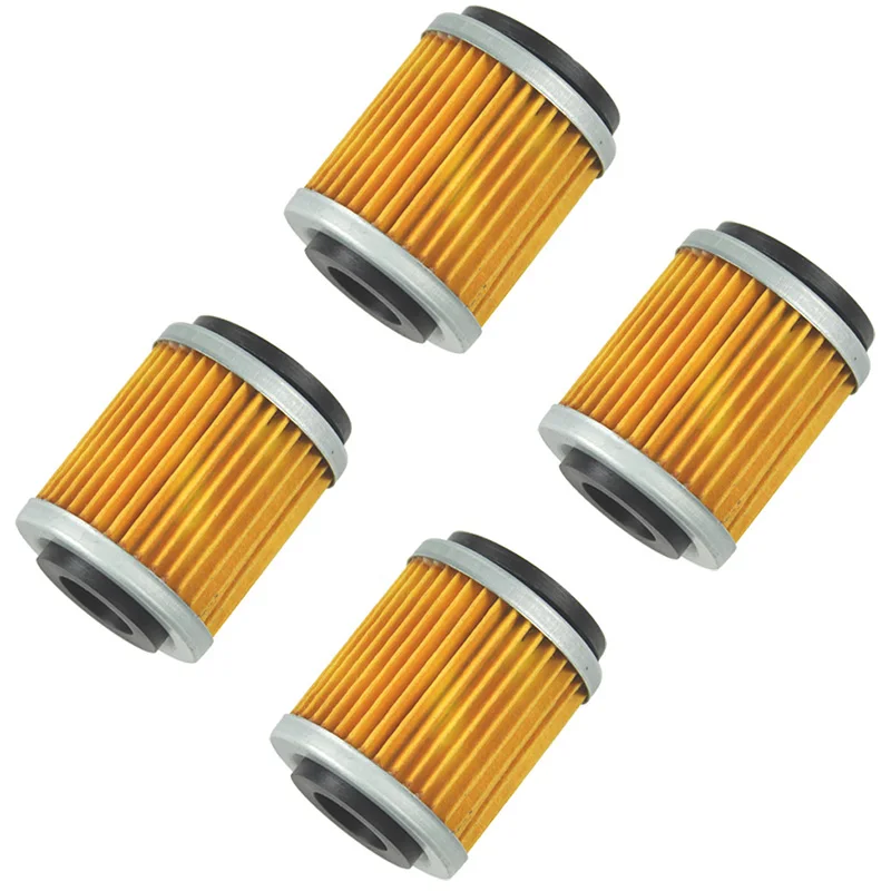 

Four Motorcycle Oil Filter For Yamaha 125 CC SR125 00-02 TW125 99-04 XC125 95-03 XT125 82-86 88-96 YJ125 06-09 SR TW XC XT YJ