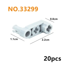 Enhanced Building Block Connector Accessories - Technical Parts for Creative Construction Toys (33299)