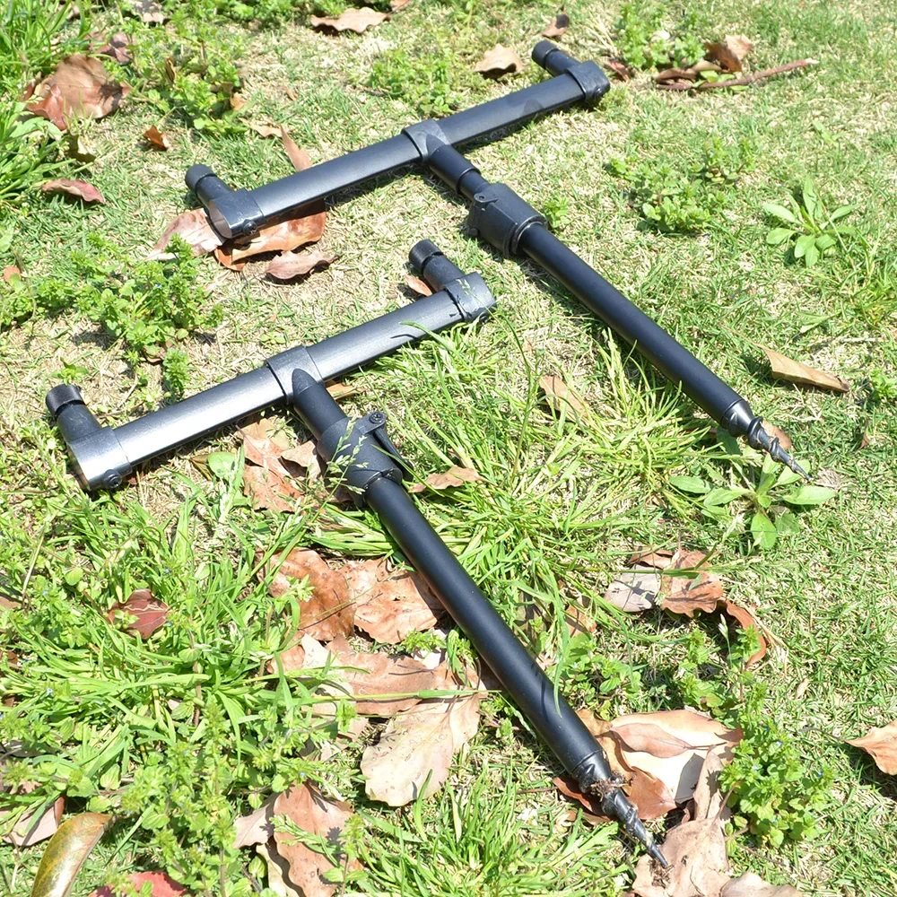 Hirisi Karpfen Angelgerät Rod Pod Set mit Tasche 2 Stück Bank Sticks und Buzz Bars Angelrutenhalter Angelwerkzeuge