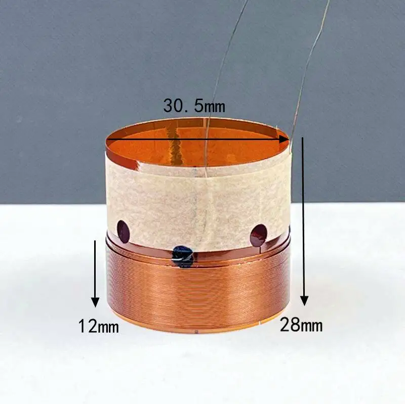 30.5mm 저주파 보이스 코일 카프톤 30.5코어 2겹 와이어 4옴 스피커 부품