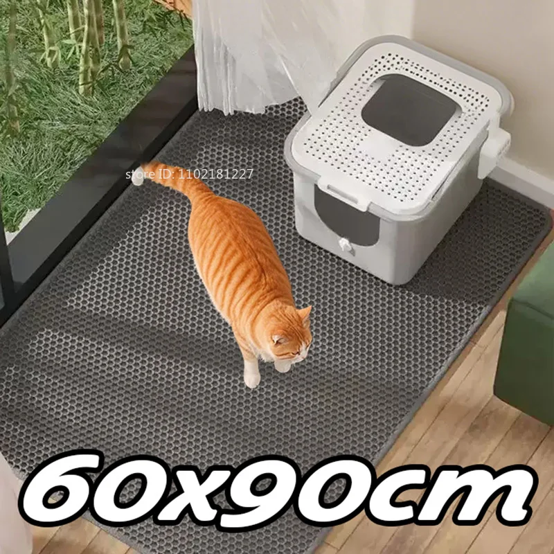 60CMX90CM Cat Litter Mat Waterproof Double Layer EVA Pet Litter Box Toilet Cat Mat Nonslip Sand Cat Washable Pet Clean Pad 60CMX90CM Cat Litter Mat Waterproof Double Layer EVA Pet Litter Box Toilet Cat Mat Nonslip Sand Cat Washable Pet Clean Pad