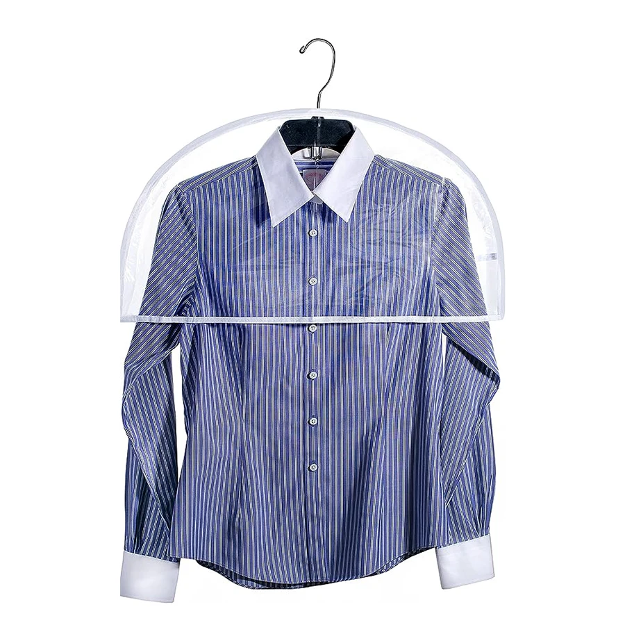 6 Piece Clothing Clear Shoulder Cover, Breathable Clothing Dust Cover for Suits, Coats, Jackets and Clothing Storage.