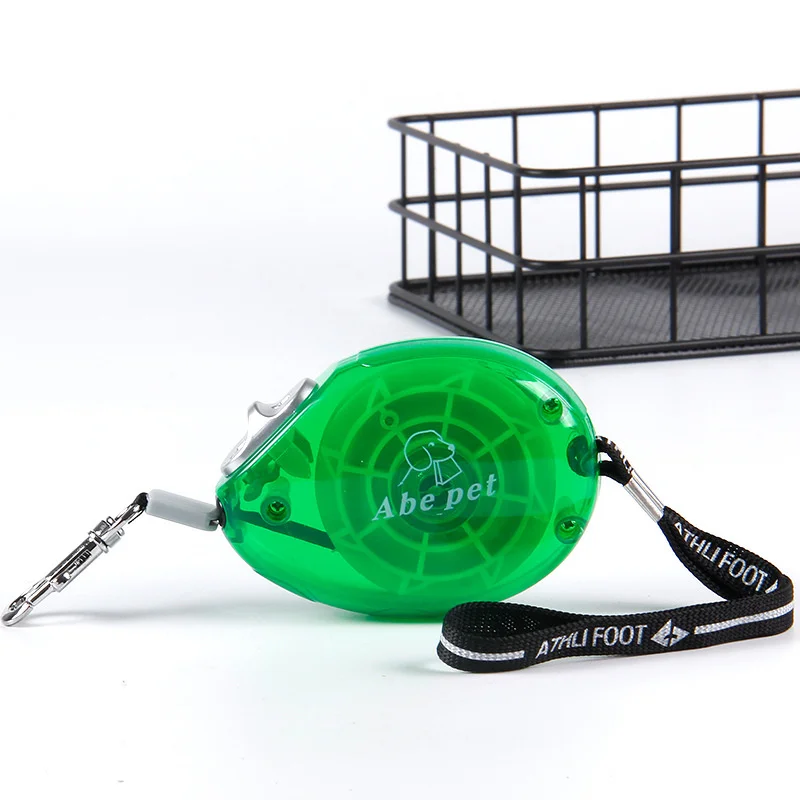 Translucent Pocket Dog Leash Pet Accessories 2.5m Automatic Extending Nylon Mini Walking Leash Pet Supplies for Cats Puppy