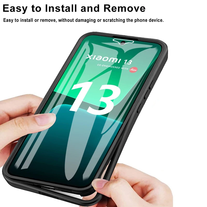 360° Full Body Protective Phone Case with Built-In Screen Cover