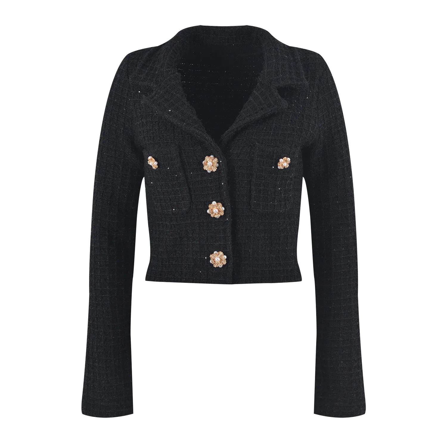 

Women‘s Glitter Knit Ruffled Elegant Luxurious-Style Set