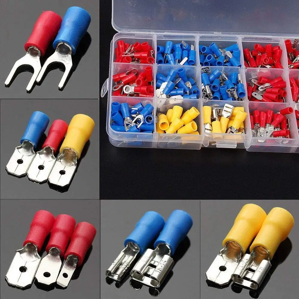 Wire Connectors 280pcs Connector Kit Male Female Insulated Terminals Crimp Connectors