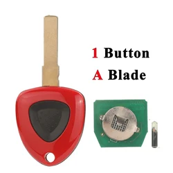Premium Car Remote Key | 433.92MHz ASK with ID48 Chip | 3 - Button Key Fob Control (A Blade 1 Button key)