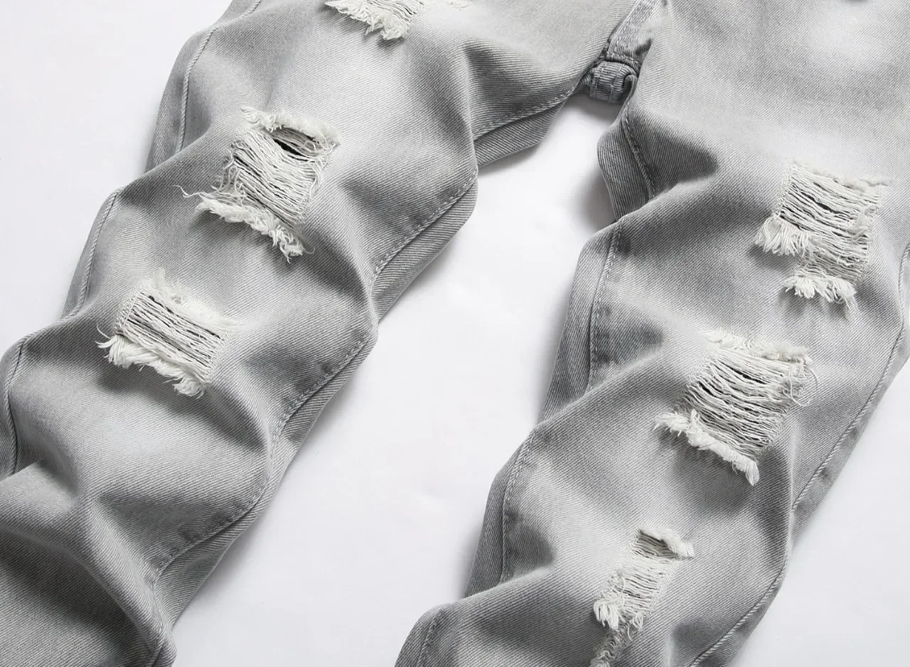 PlatiNum Boys Distressed Jeans Fabric Texture