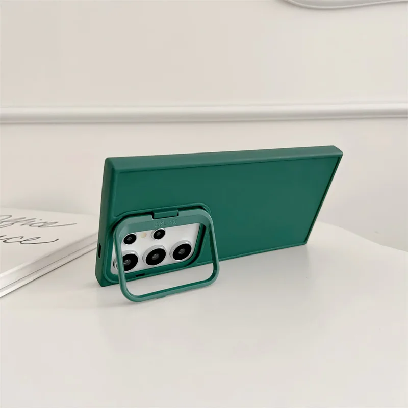 Luxury Silicone Soft Liquid Candy Holder Camera Protection Phone Case For A14 A54 A15 A35 A55 A25 S23 S24 Ultra Plus Cover_voghion.com