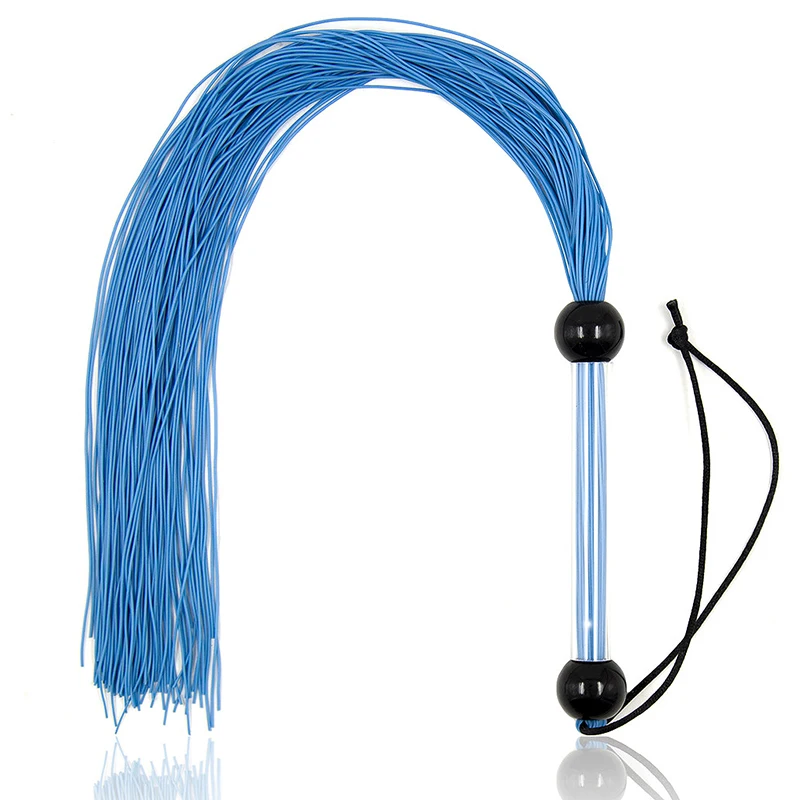 51CM Silicone Spanking Tassel Horse Whip With Handle Flogger Whips Teaching Training Riding 51cm Whips 3