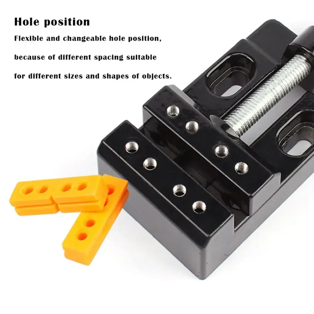 57mm Mini Bench Vise Clamp 360&deg; Rotating Jaw Precision Tool for Woodworking Drill Press Carving & DIY Projects