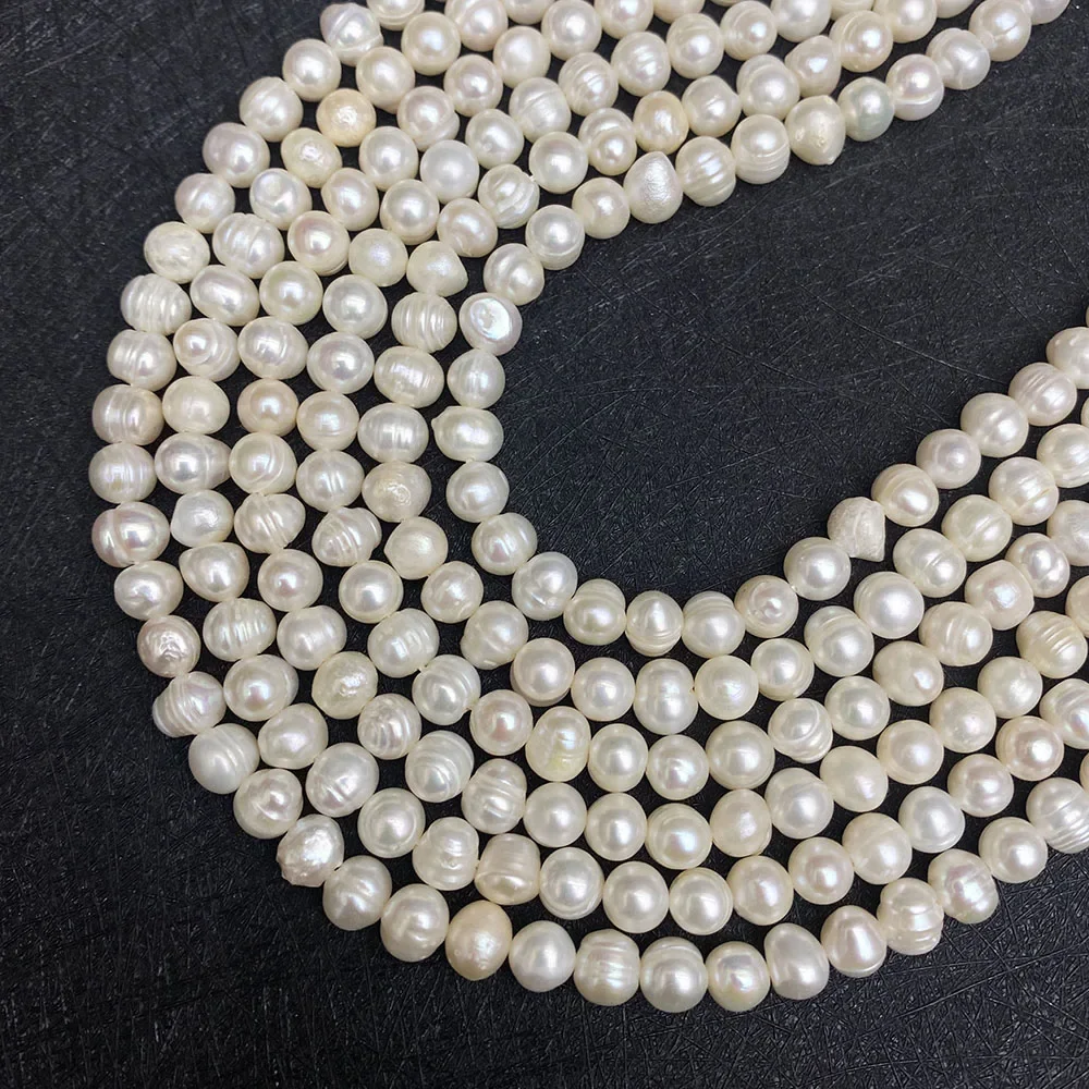 2-3mm Small Natural Freshwater Pearl Bead Nearly Round A Grade Beads for Jewelry Making DIY Bracelet Necklace Earrings 2mm Mini