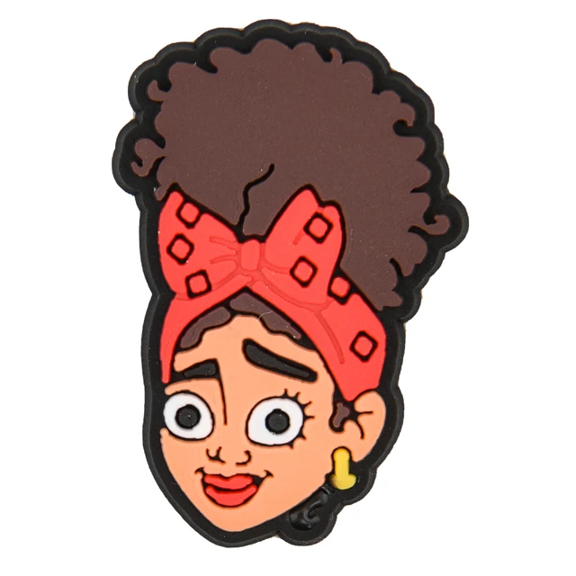 Hot Sale Movie Characters Croc Shoe Charms Women Men Clog Shoes Decorations Gesture Finger-guessing Game Bracelet Accessories p6246