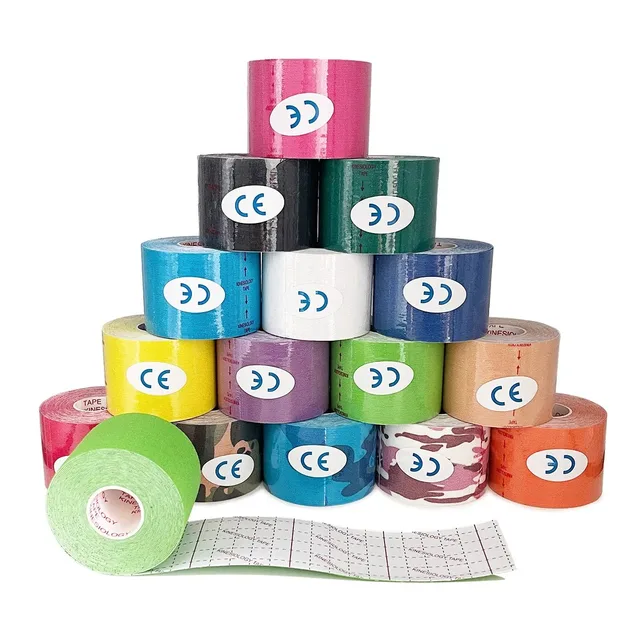 7.5cm Kinesiology Tape Athletic Elastoplast 5m Sport Recovery Strapping Gym Waterproof Tennis Muscle Pain Relief Bandage 6