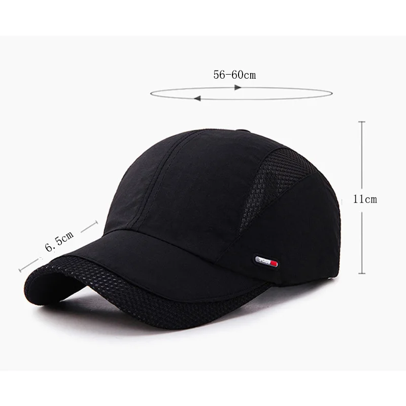 Caps For Men And Women Summer Outdoor Sports Quick Drying Mesh Baseball Cap For The Sun Duckbill Cap Simple Solid Color Hats B1 5