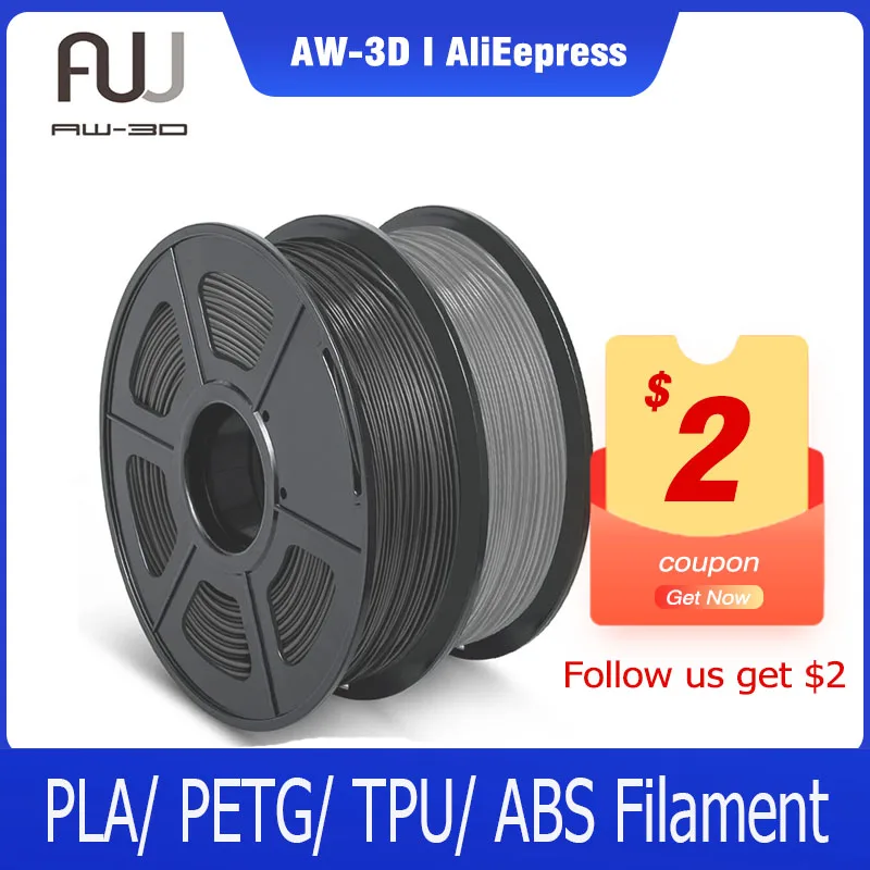 SUNLUPETGSILKPLATPUABS3DPrinterFilament2Roll175mmFilament