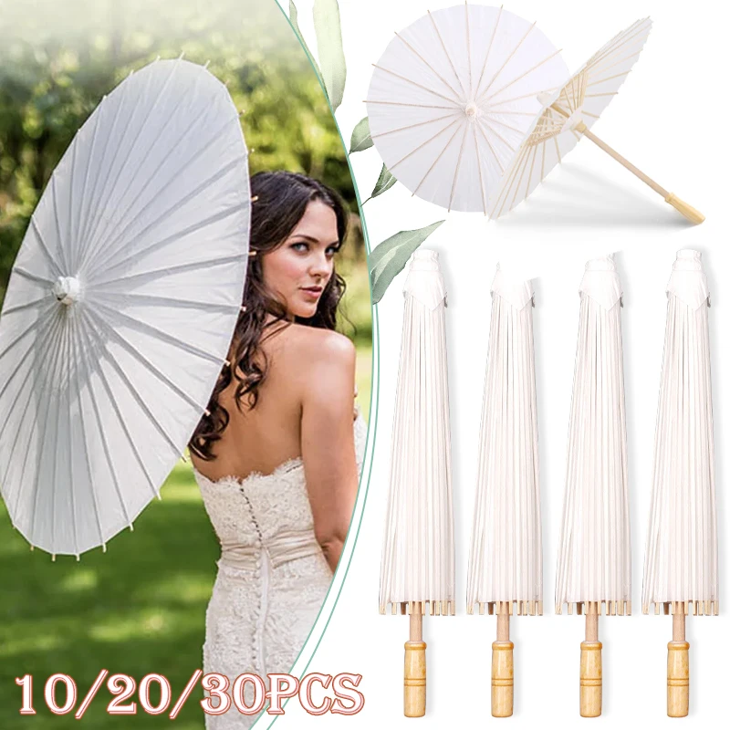 

6/10 шт., бумажный зонтик 80 см