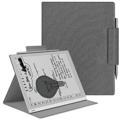 Premium Leather Tablet Cover with Auto Sleep/Wake & Magnetic Closure - BOOX Go 10.3 Gen II (Grey)