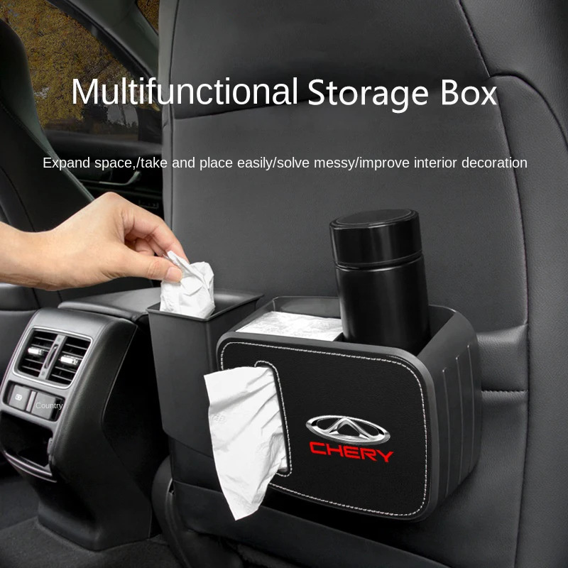 

Car Seat Back Organizer Back Seat Storage Bag Multi-use Organizer Box With CHERY Logo For CHERY TIGGO 3 4 7 PRO 8 Car Organizer