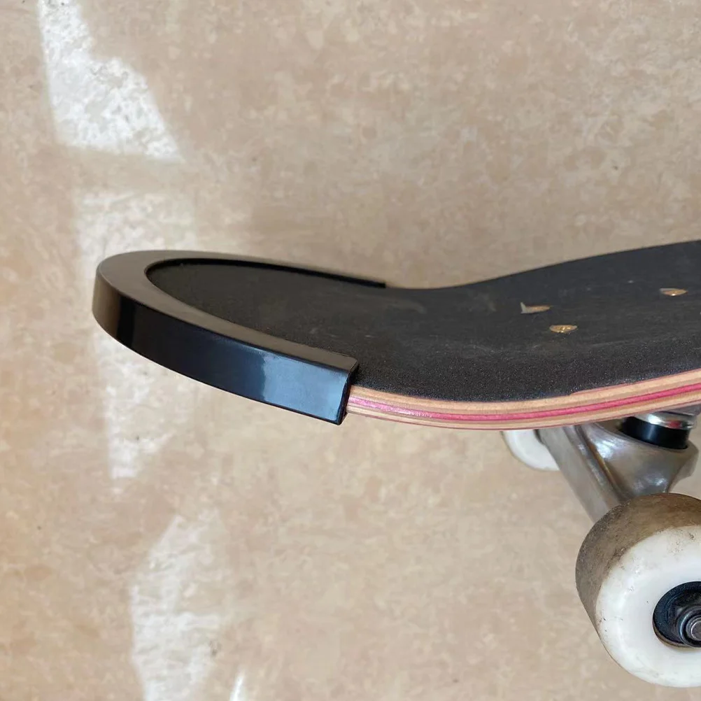 

5 Pairs Skateboard Bumper Longboard Guard Anti-collision Strip Accessories Protective Wall-mounted Plastic Deck Cover U-shaped