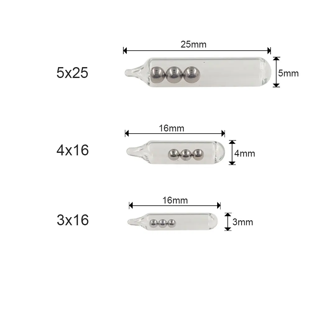 Fishing Lure Accessories Glass Rattles 50/200pieces For Fishing Soft Bait Insert Tube Rattles