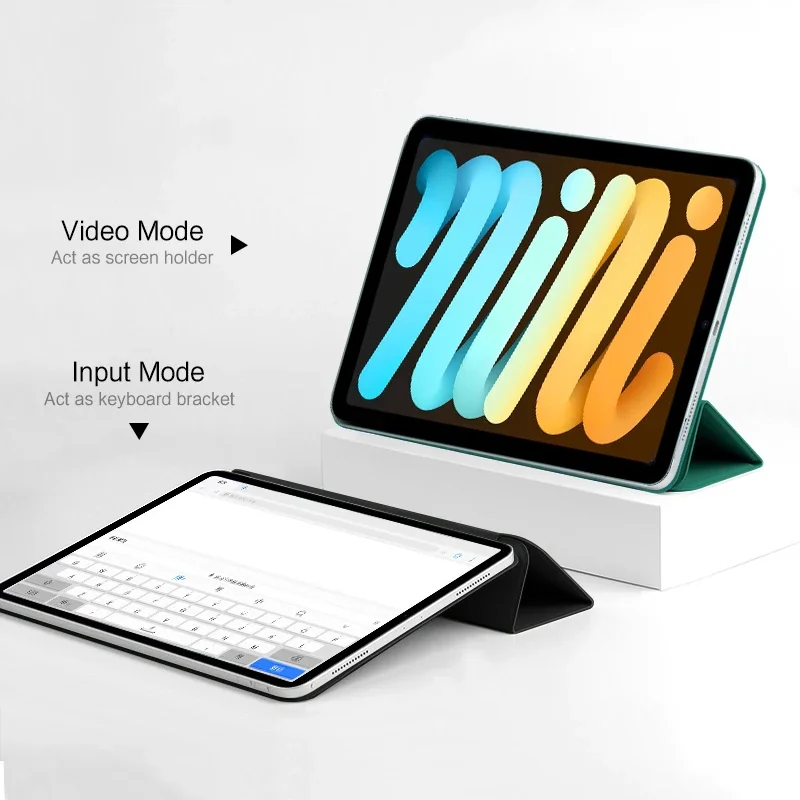 Premium Magnetic Leather Smart Tablet Case with Foldable Cover