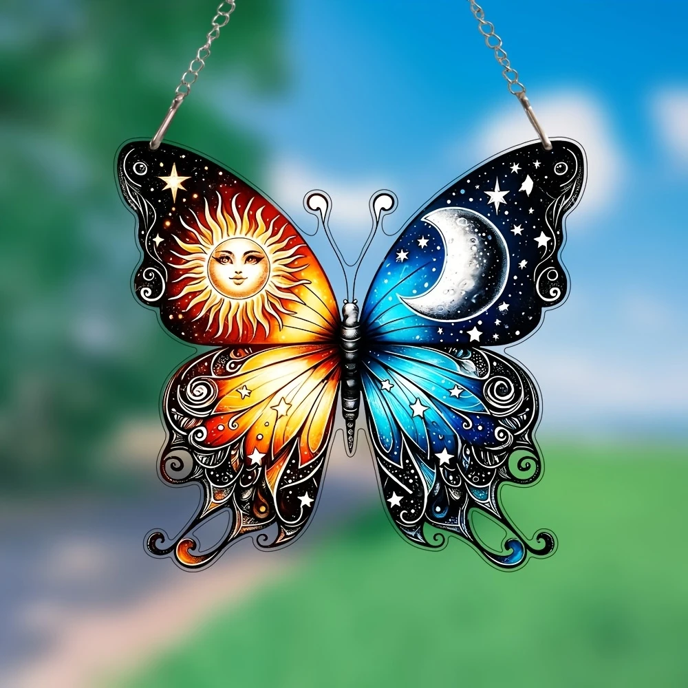 2D Flat Colored Acrylic Butterfly Light-Catching Device Flat Decora 6