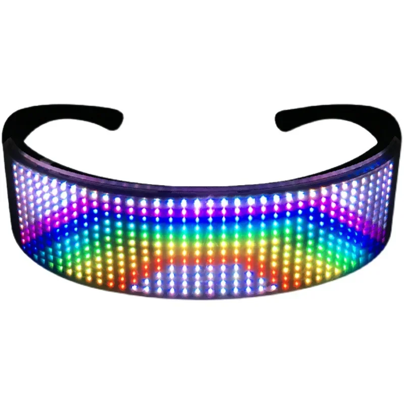 

Led Glasses Bluetooth DIY Luminous Rave Party Glasses Festival Sunglasses Gafas Shining Glasses Neon Party Lights Christmas Gift