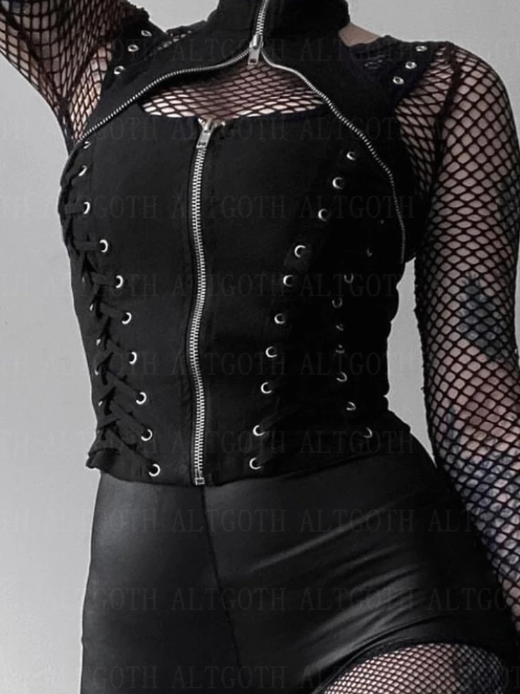 Gothic Punk Sexy Vintage Bandage Corset Vintage Aesthetic Eyelet Lace Up  Skinny Corsets Grunge Goth Accessories Dress Decoration - Cummerbunds -  AliExpress