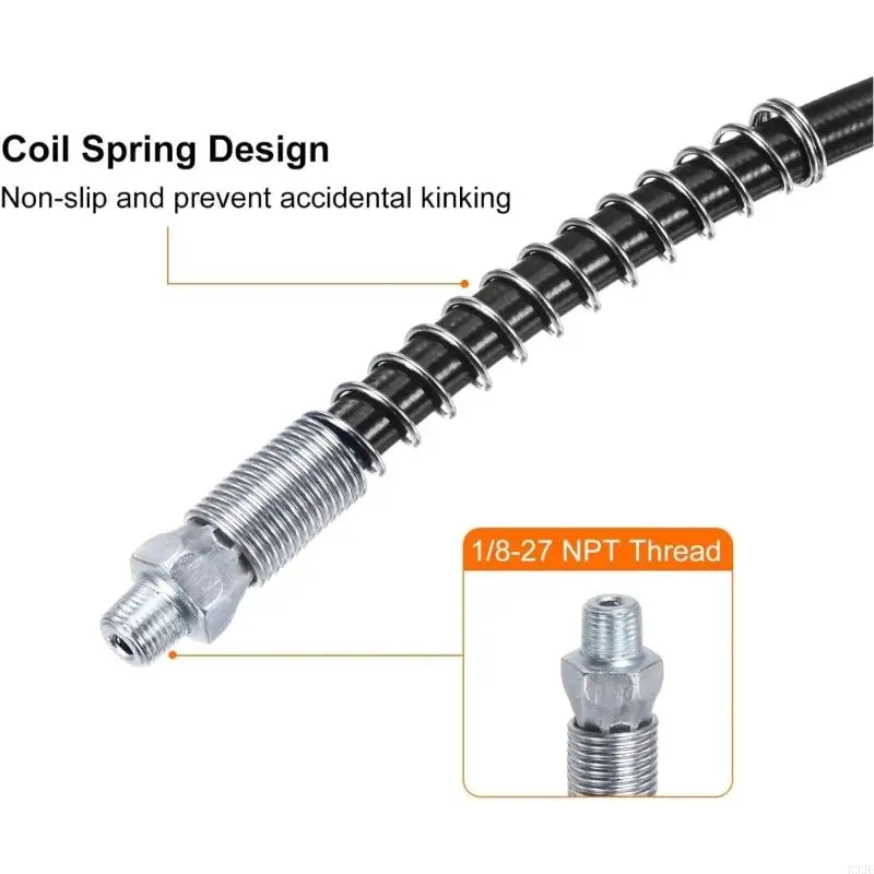 New Grease Guns Adapters Quick Release Lubrication Tool With Flexible Extension Hose