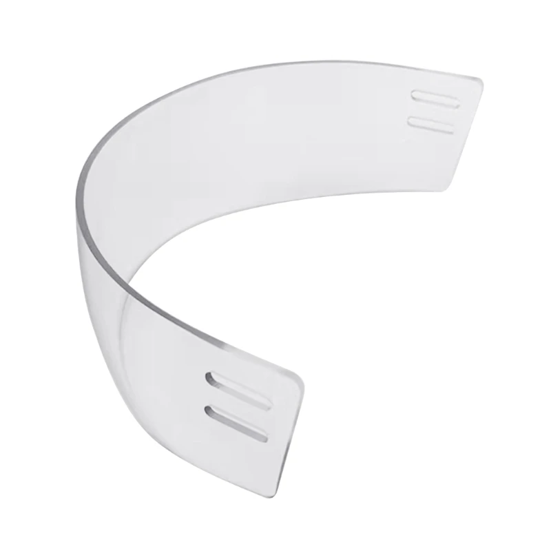 Vented Cut Hockey Visors Inside Anti Fog Ice Hockey Helmets Shield Anti Scratch Straight Cut Hockey Helmets Clear Visors 4