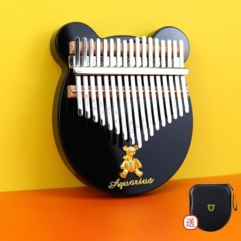 Kalimba 8 Tasti Nota Black Panther Bear Crystal Thumb Piano Per Bambini Principianti Finger Piano Regalo Strumento Prodotto