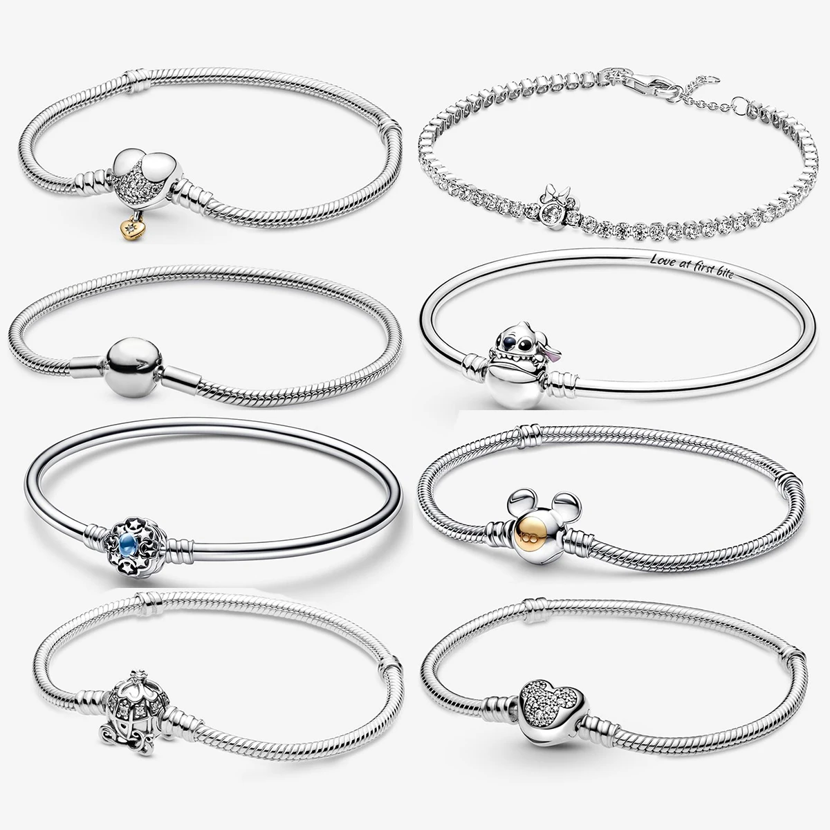 

25 Original 925 Sterling Silver Jewelry 2021 Bracelet Fit for DIY Charm Ladies Jewelry Gift