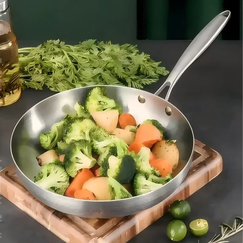 Stainless Steel Frying Pan 4