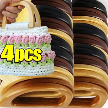 2-4 pezzi di accessori per manico per borsa in legno