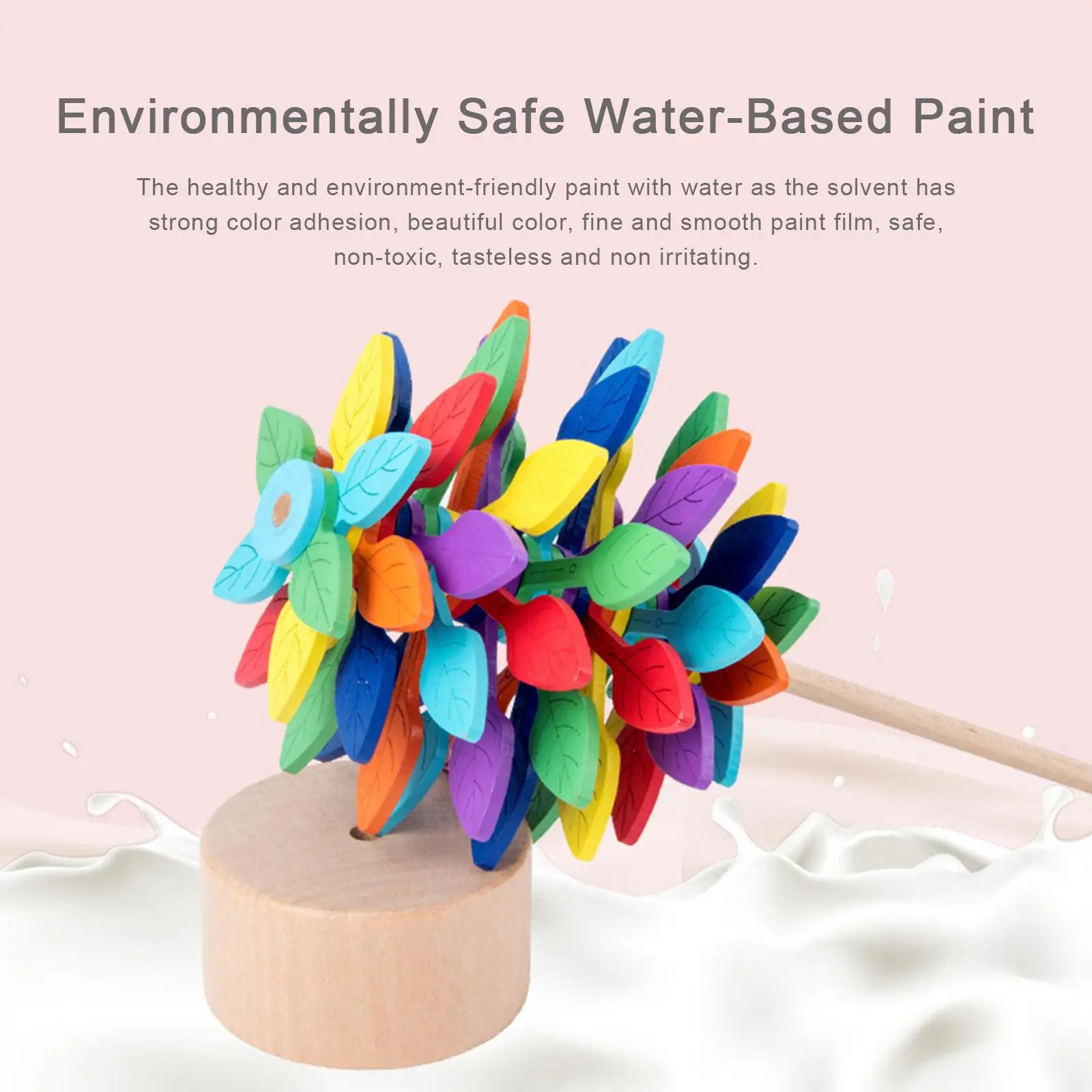 Novelty Colorful Helicone Rotating Lollipop Wooden Educational Toy for Children Adult Home Office Stress Relief Decoration Toys
