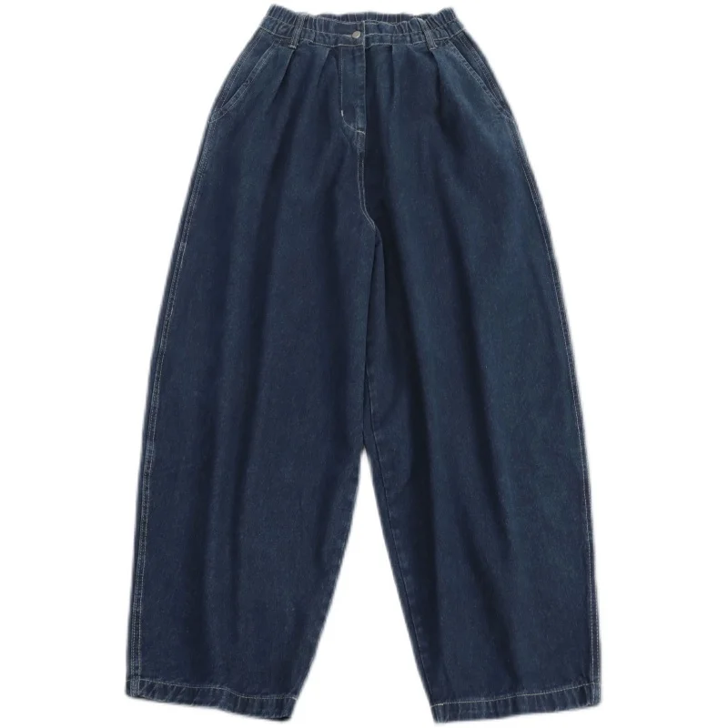 Men's 4xl Navy y2k Baggy Pants Denim Wide Leg Trousers Oversized Loose Jeans For Men Harajuku Cotton Korean Style Brand Clothing