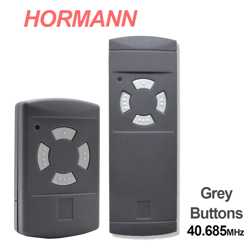 40 685MHz HORMANN HSE2 HSE4 HSM2 HSM4 HS2 HS4 Remote Control Gate Grey Button 40.685 Garage Door Opener 40MHz