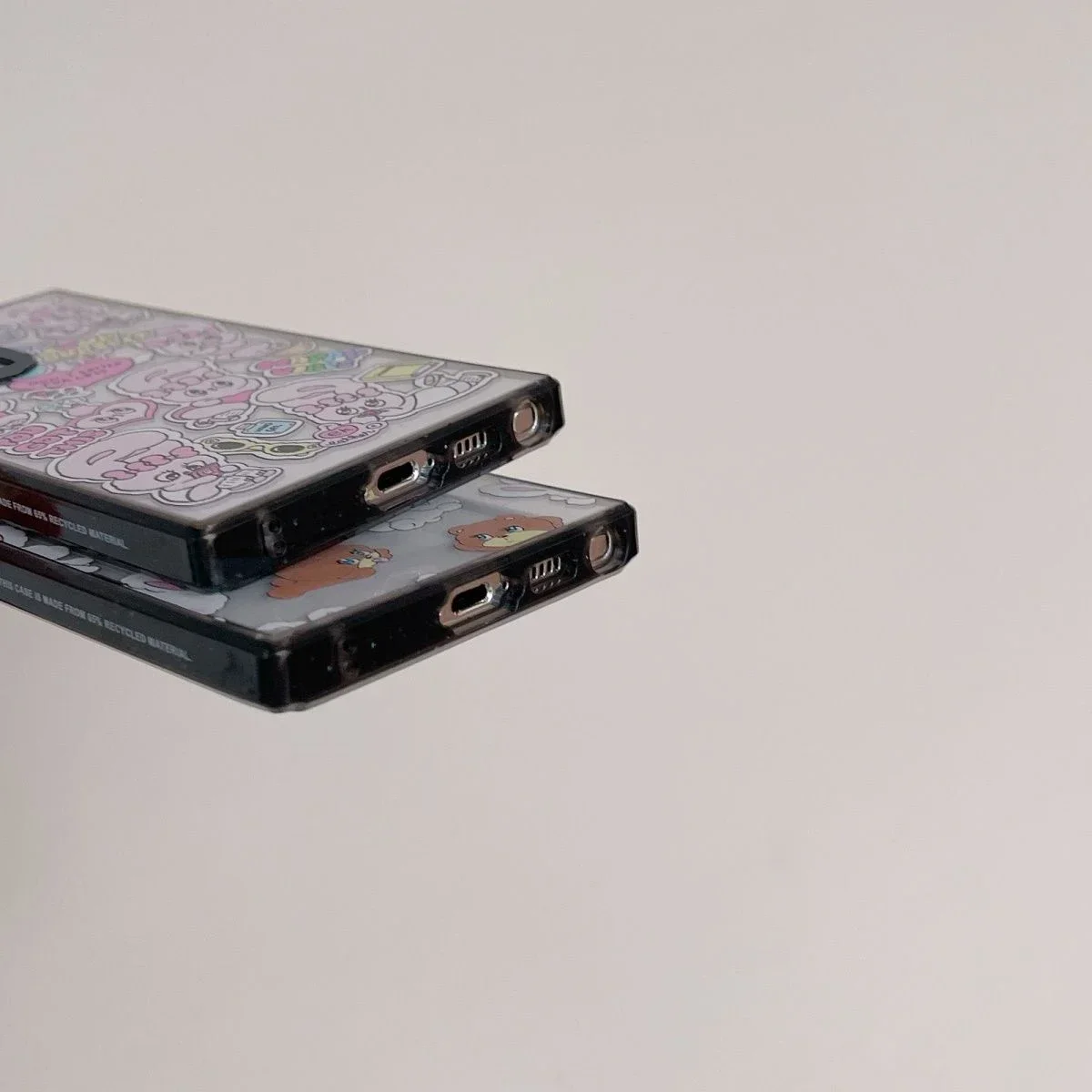 Dog Rabbit Acrylic Black Border Case for Samsung Galaxy S22 S23 S24 Ultra S22+ S23+ S24 Plus Cover Protective Case