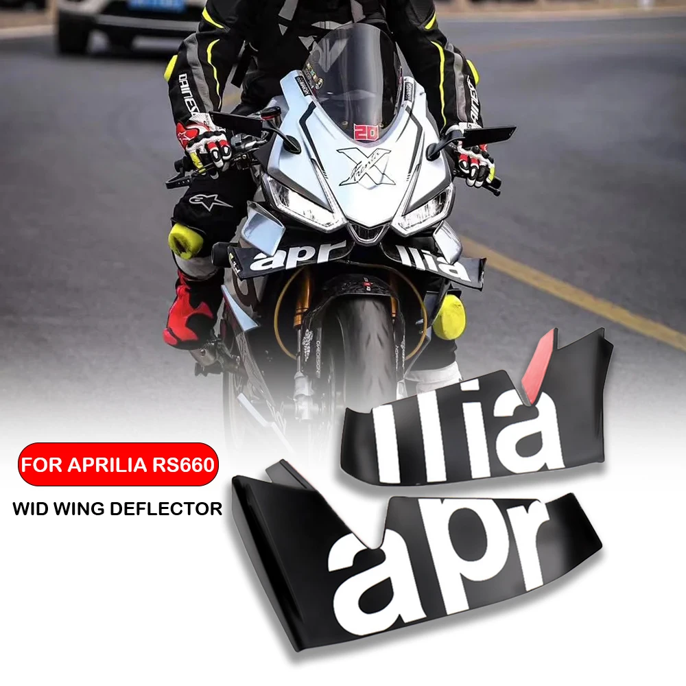 

For APRILIA RS 660 RS660 rs660 Motorcycle ABS Front Headlight Fairing Beak Cowl Cover Extender Aerodynamic Winglets