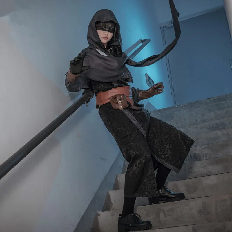 

Костюм для косплея персонажа пророка болотного пророка, шаль, одежда, перчатки, пояс, талия, маска для глаз