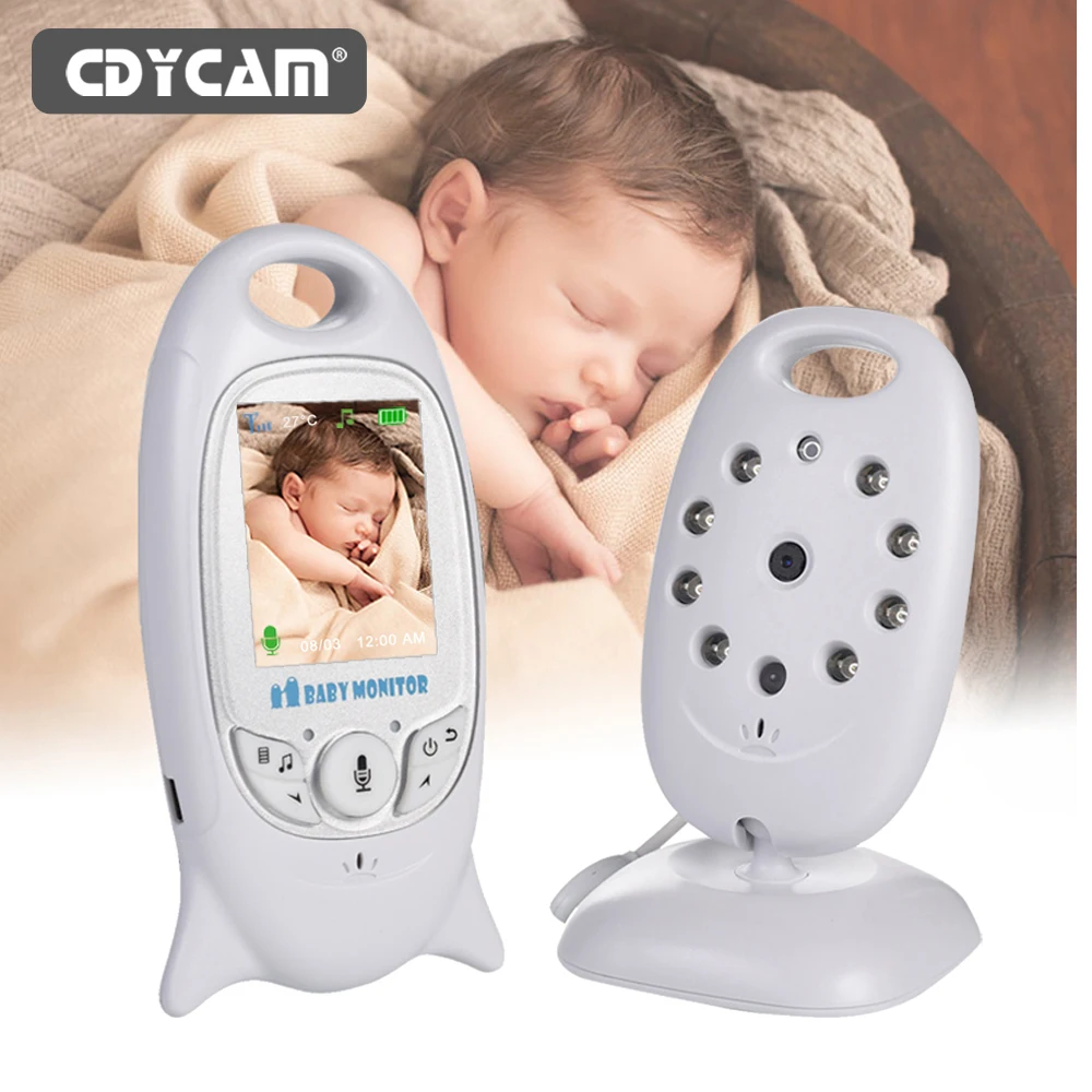 VB601 Baby Monitor 2 inch BeBe Babi Electronic Babysitter Radio Video Nanny Camera Night Vision Temperature Monitoring 8 Lullaby wireless baby monitor video baby monitor