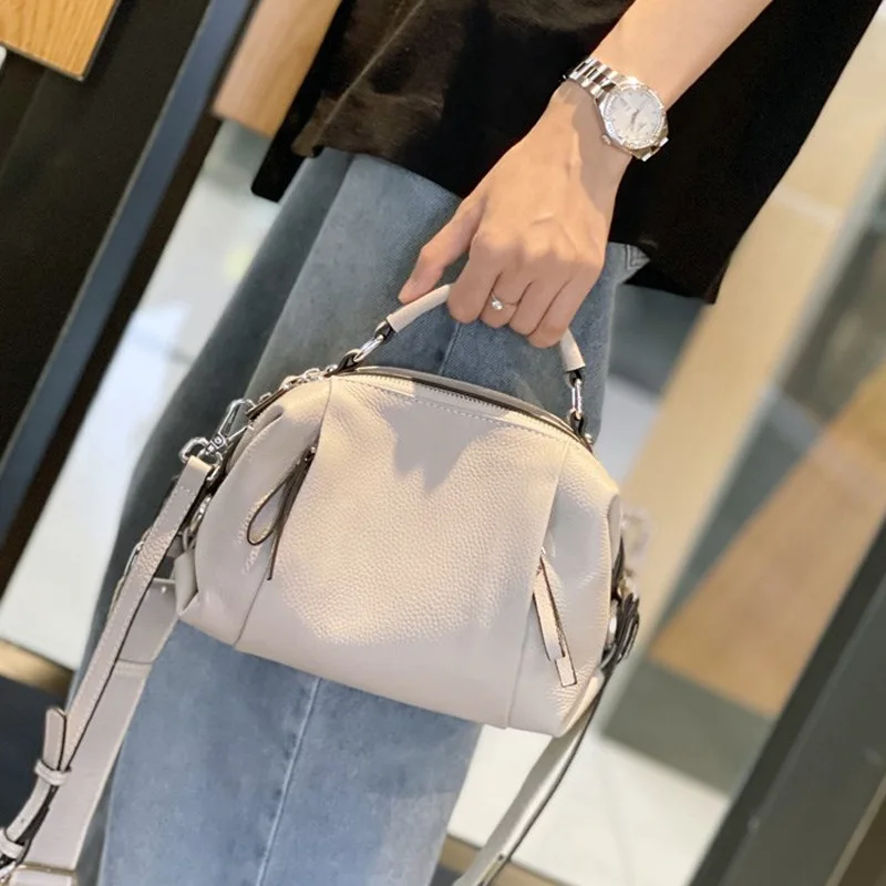 

Genuine Leather Women's Bag New 2023 Crossbody Bag Large Capacity Small Bag Soft Leather Women's Handheld Oblique Hanging Bag