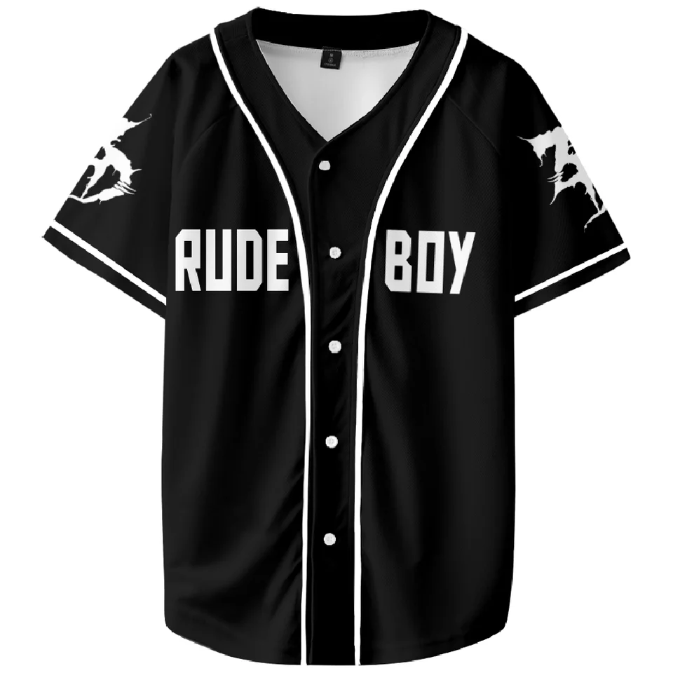 Zeds Dead Merch Rude Boy Baseball Jersey Harajuku Thin button